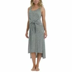 Women's La Blanca Beach Cozy Tie Front Midi Dress Swim Cover Up