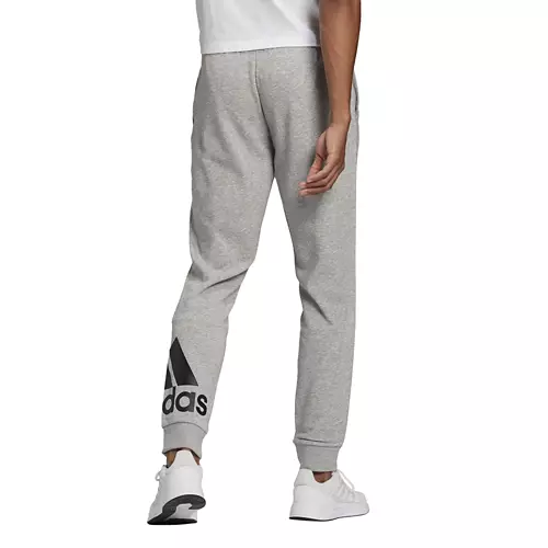 Men's Adidas Essentials Tapered Cuff Logo Joggers - Image 2
