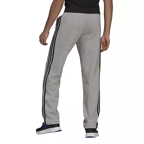 Men's Adidas Essentials Open Hem 3 Stripe Sweatpants - Image 2