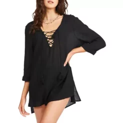 Women's Billabong Blue Skies Mini Beach Dress Swim Cover Up