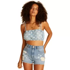 Women's Billabong Showdown Patchwork Jean Shorts