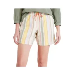 Women's L.L.Bean Lakewashed Dock Striped Shorts