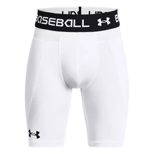 Boys' Under Armour Utility Baseball Slider With Cup Compression Shorts