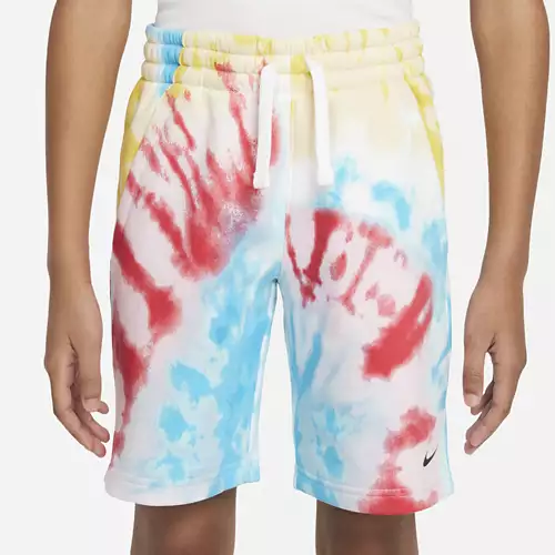 Kids' Nike Sportswear Club Tie Dye Lounge Shorts