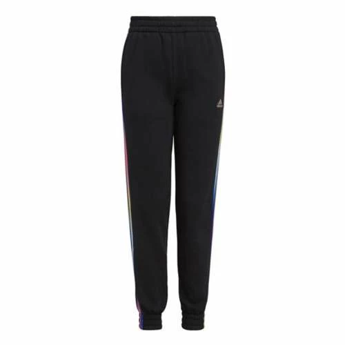 Girls' Adidas Toddler Stripe Fleece Joggers