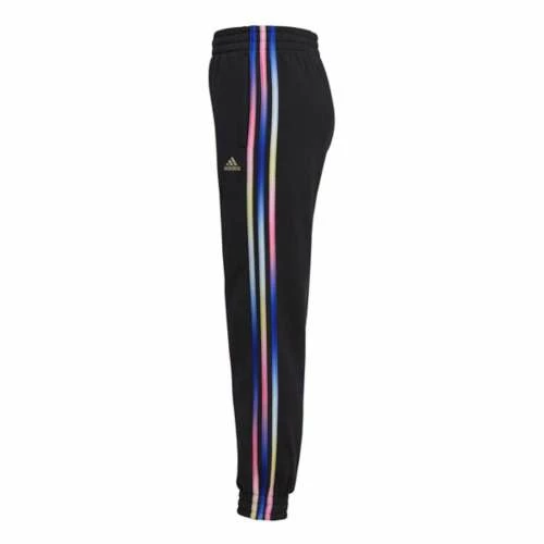 Girls' Adidas Toddler Stripe Fleece Joggers - Image 2