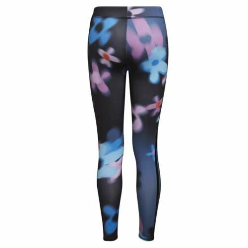 Girls' Adidas All Over Print Blur Floral Tights - Image 3